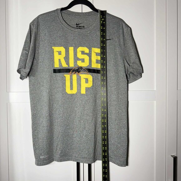 Nike Rise Up Women Tee Short sleeve T-shirt Gray LARGE - Picture 5 of 6
